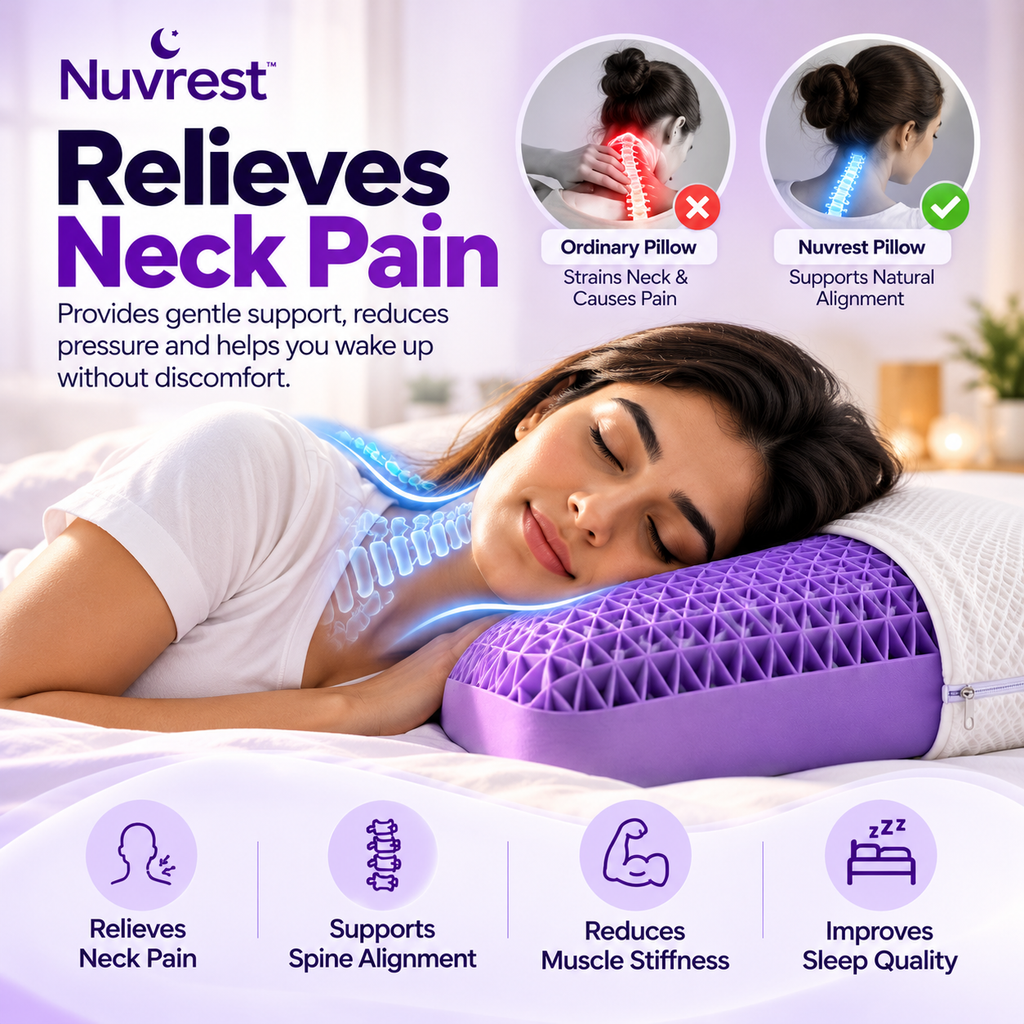 NUVREST® Honeycomb Technology Sleep Pillow