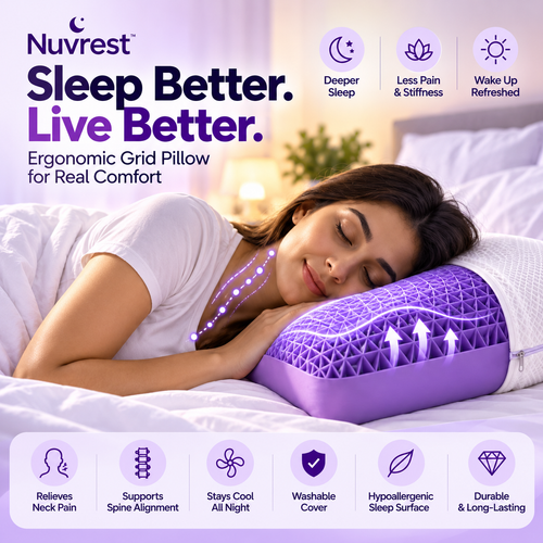 NUVREST® Honeycomb Technology Sleep Pillow
